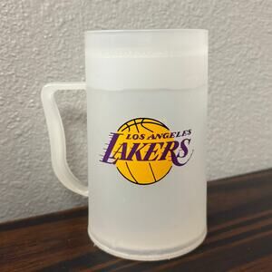 VTG Vintage Retro LA Lakers Freezer Mug Sports Collectible Cooling Cup w Handle
